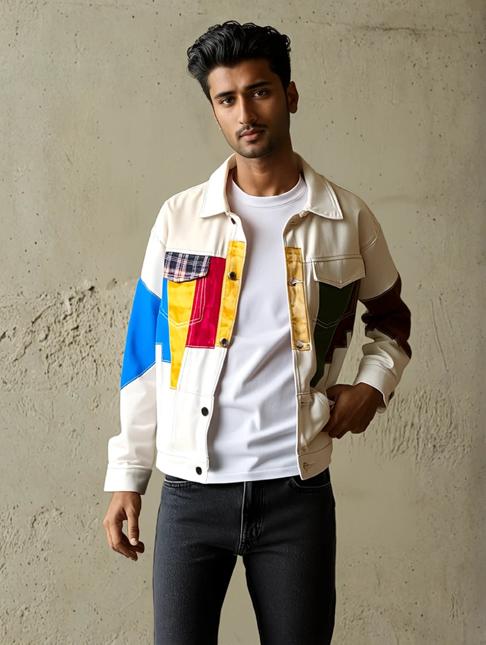 Patchwork Loose Denim Jacket