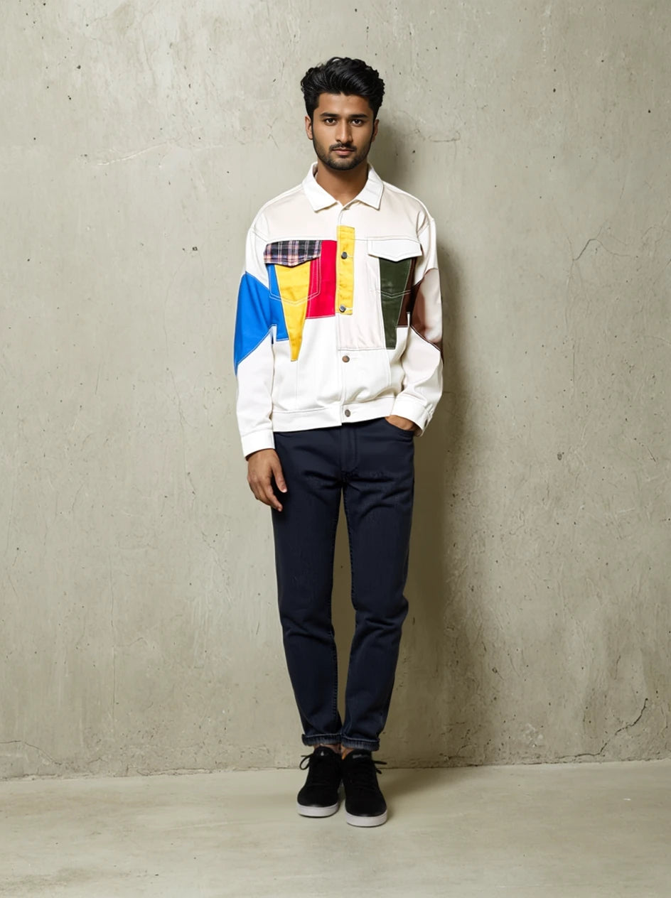 Patchwork Loose Denim Jacket