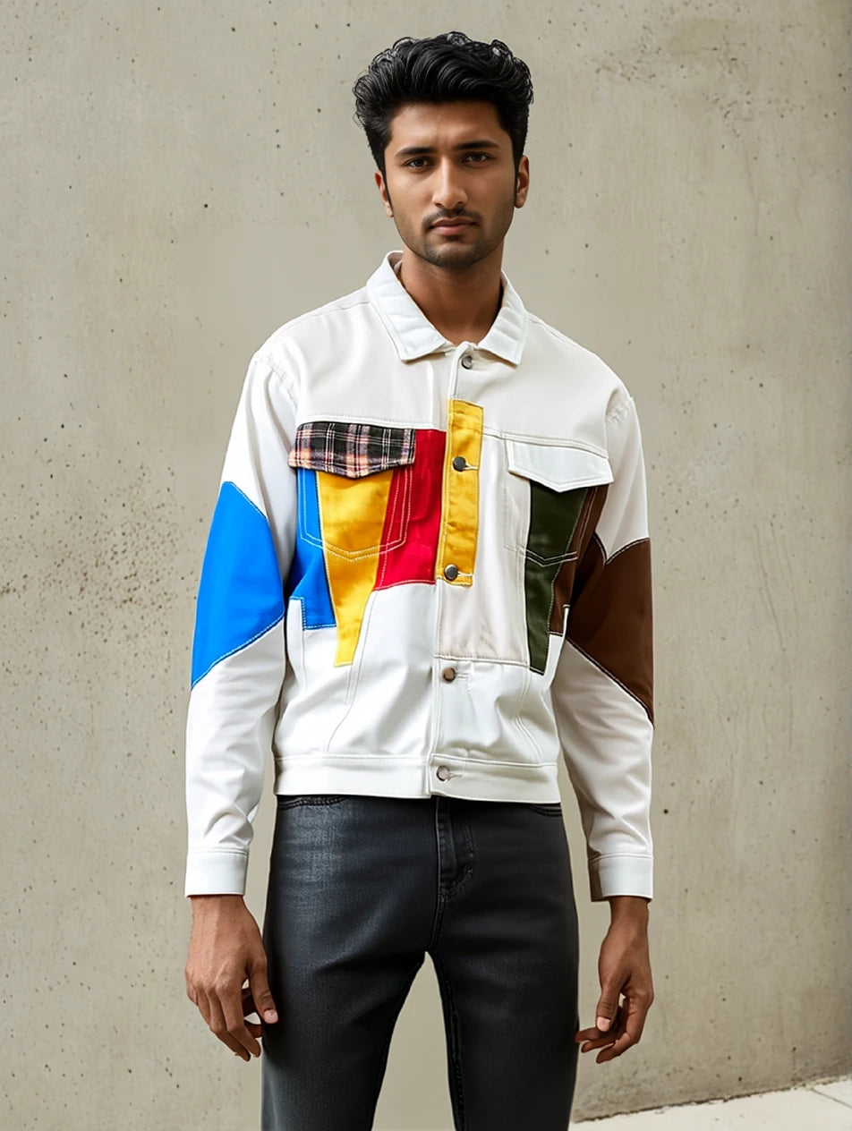 Patchwork Loose Denim Jacket