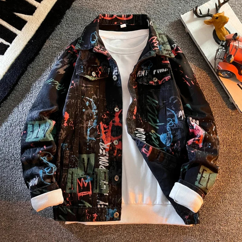 Graffiti Punk Denim Jacket