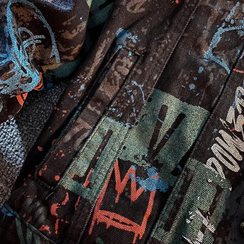 Graffiti Punk Denim Jacket