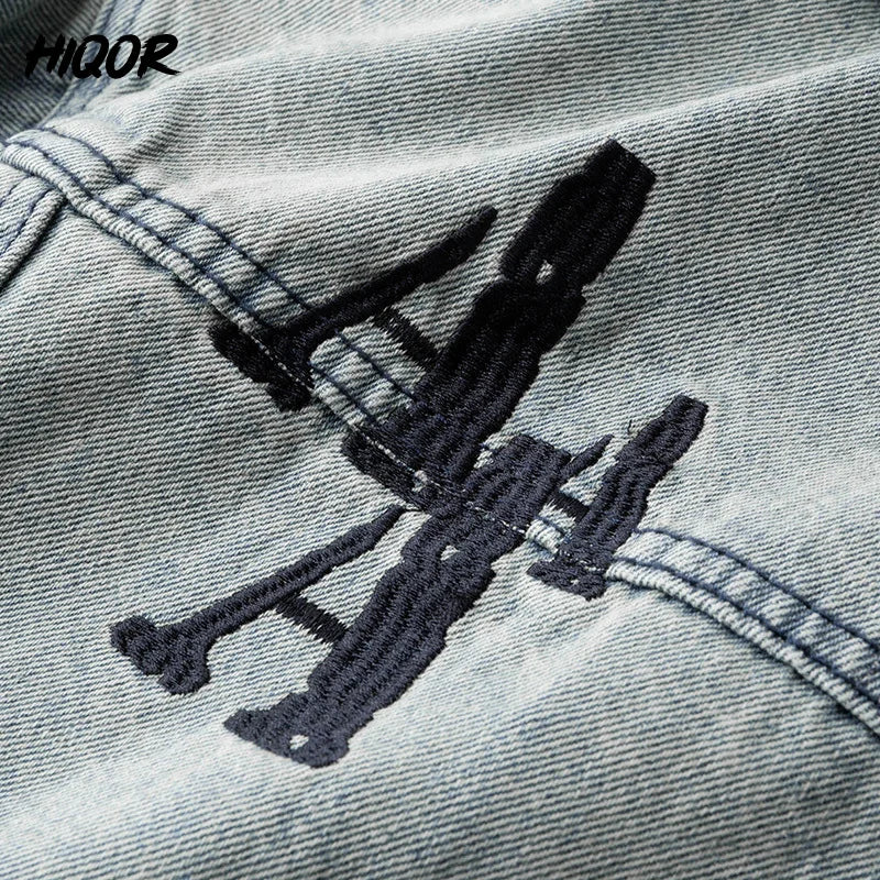 Embroidery A Denim Jacket