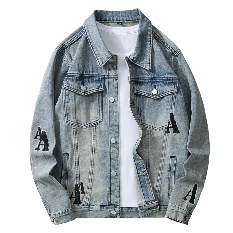 Embroidery A Denim Jacket