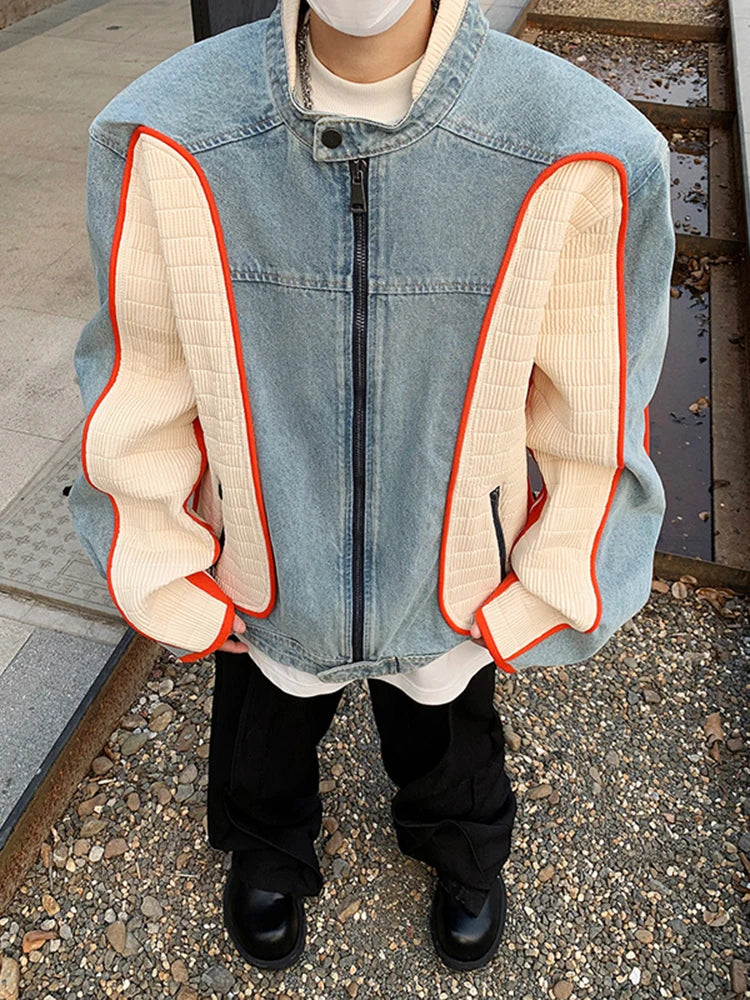 Splicing Design Denim Jacket