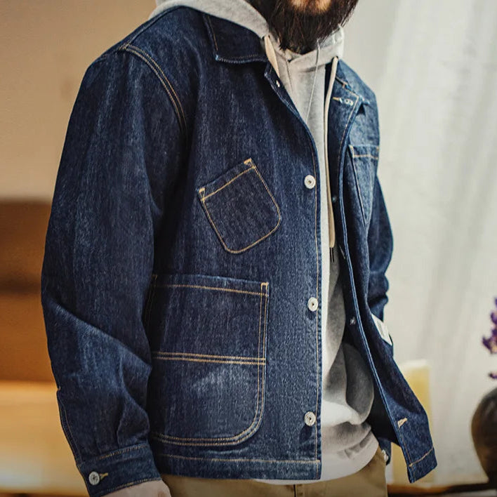 Asymmetrical Denim Jacket