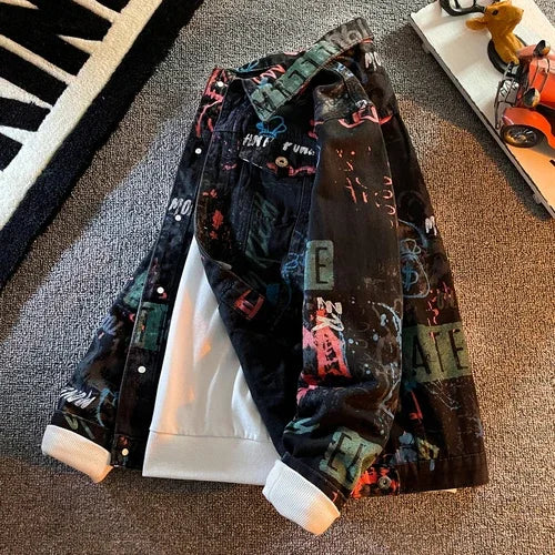 Graffiti Punk Denim Jacket