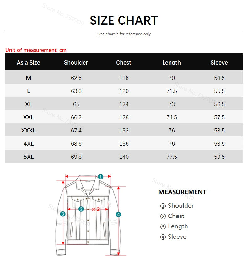 Printed Streetwear Denim Jacket
