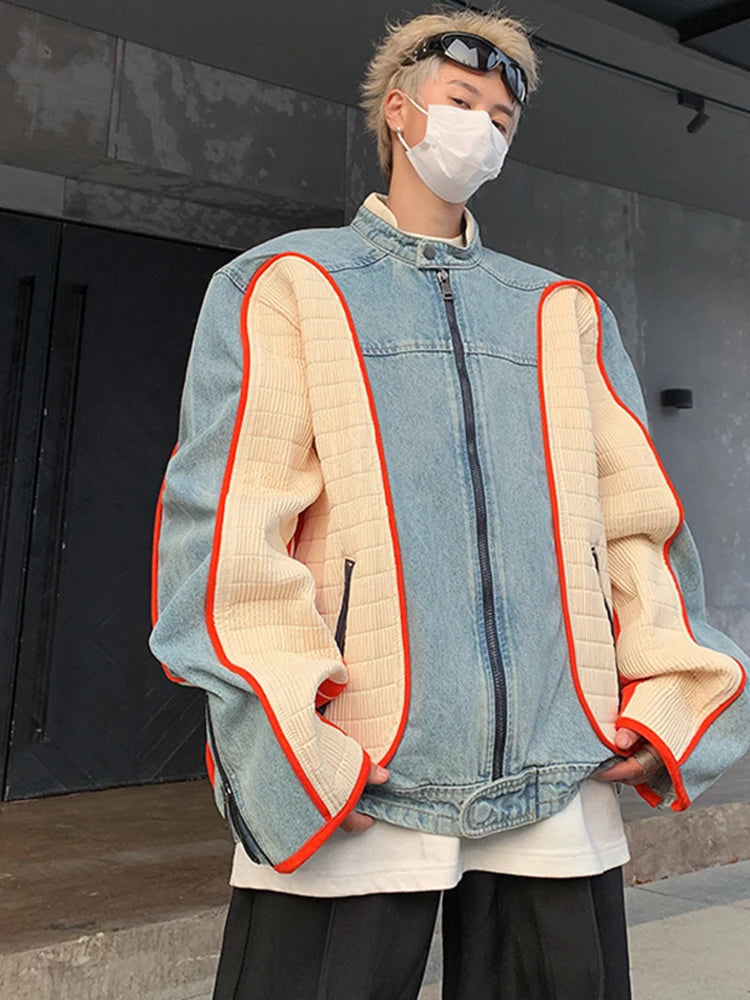 Splicing Design Denim Jacket