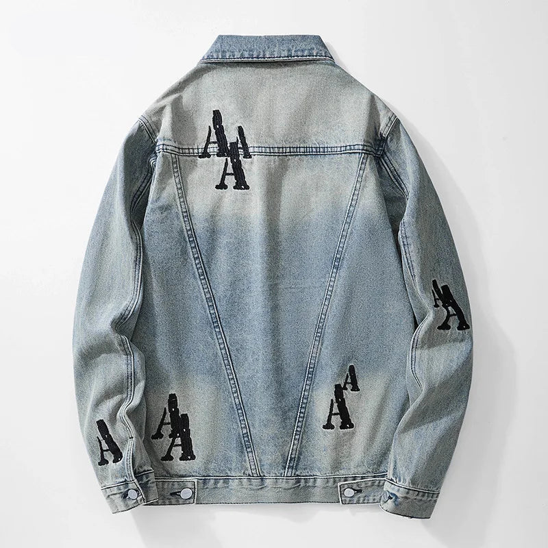 Embroidery A Denim Jacket