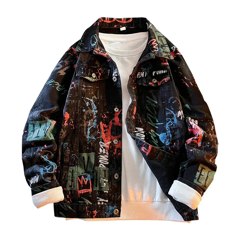 Graffiti Punk Denim Jacket