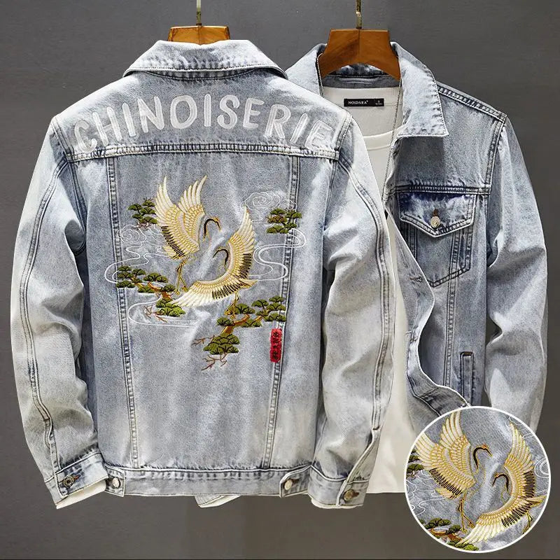 Hooded Patchwork Denim Jacket