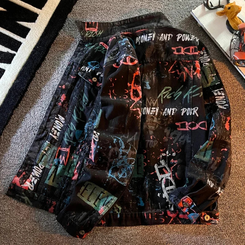 Graffiti Punk Denim Jacket